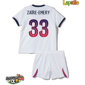 Paris Saint-Germain Warren Zaire-Emery #33 Vieraspaita Lapsille 2026-27 Lyhythihainen (+ shortsit)